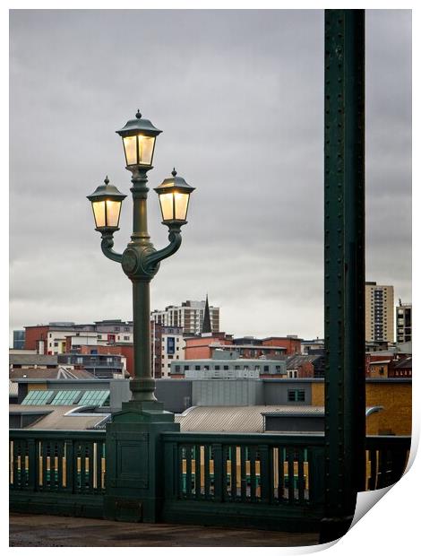 Tyne Bridge Lanterns Print by Rob Cole