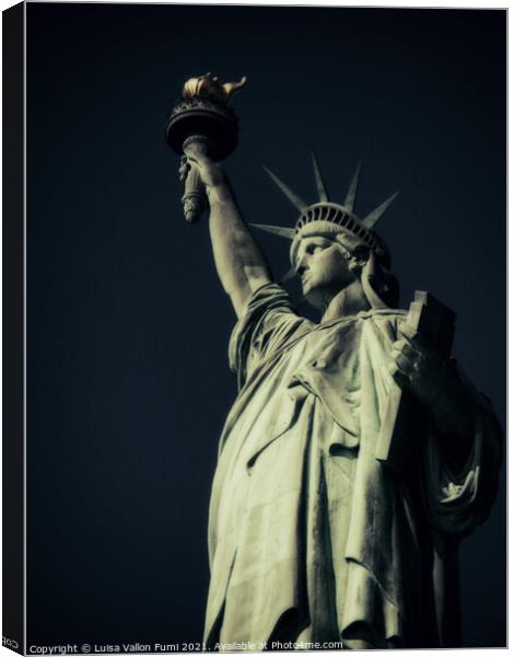  Statue of Liberty Canvas Print by Luisa Vallon Fumi