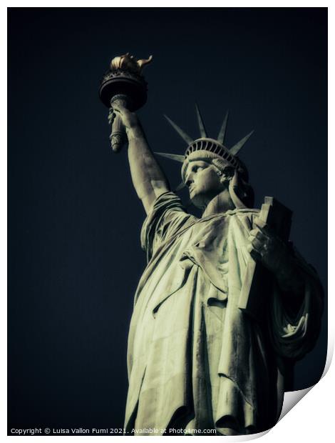  Statue of Liberty Print by Luisa Vallon Fumi