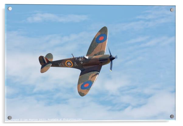 Spitfire Mk1a Acrylic by Ian Merton