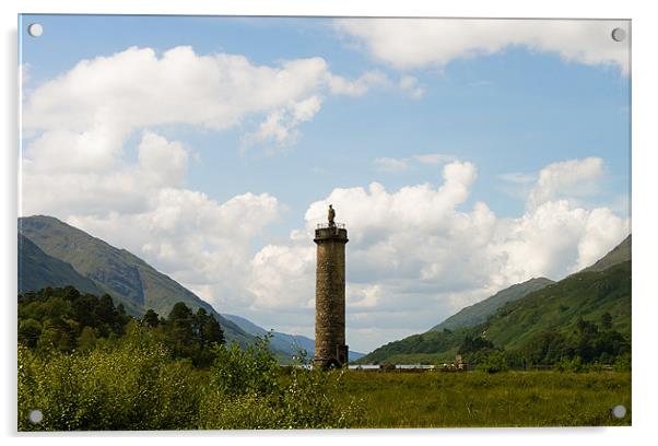 The Glenfinnan Monument Acrylic by Jacqi Elmslie