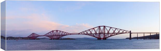 Forth Rail Bridge Panorama. Canvas Print by Tommy Dickson