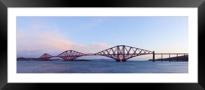 Forth Rail Bridge Panorama. Framed Mounted Print by Tommy Dickson
