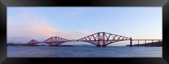 Forth Rail Bridge Panorama. Framed Print by Tommy Dickson