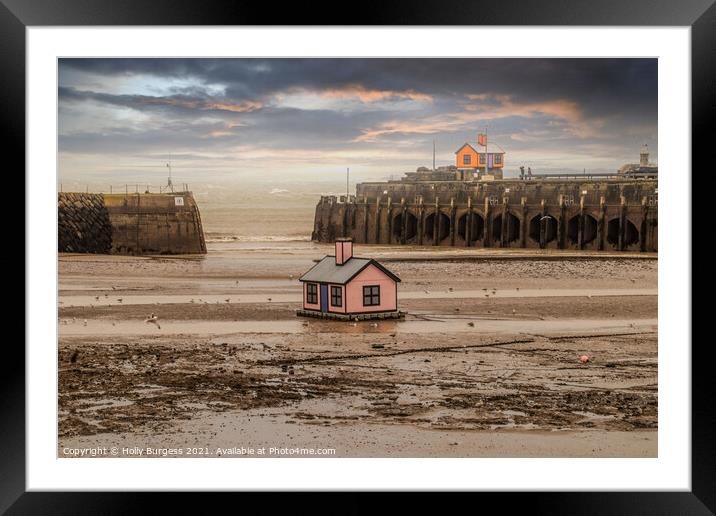 Folkestone Harbour not far from the tunnel to France  Framed Mounted Print by Holly Burgess