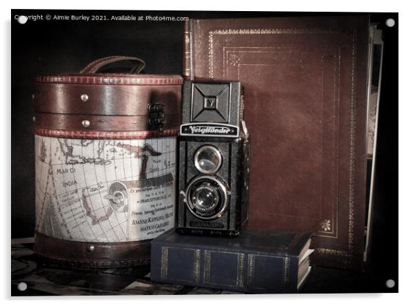 Old camera Acrylic by Aimie Burley