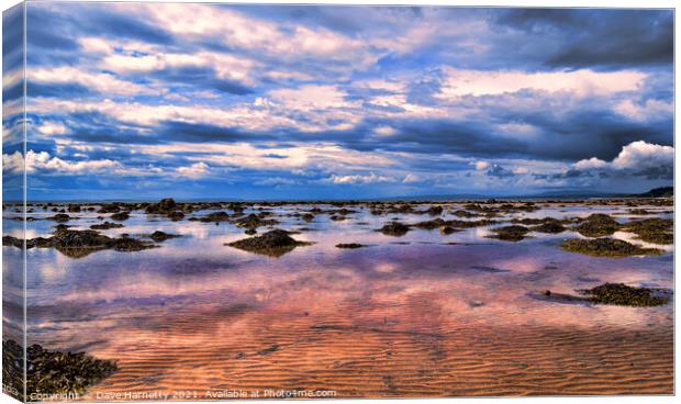 North Sea Reflections 2 Canvas Print by Dave Harnetty