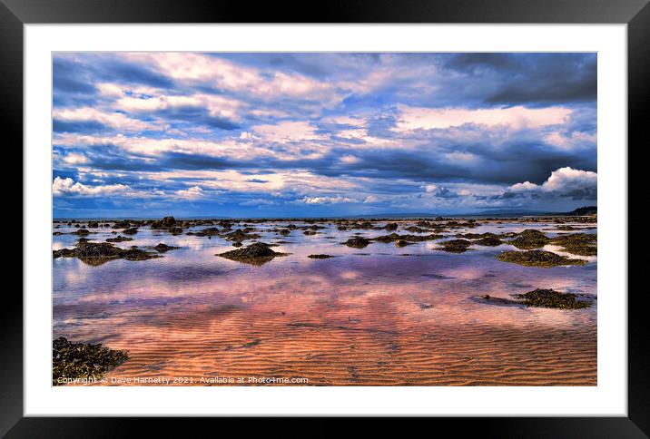 North Sea Reflections 2 Framed Mounted Print by Dave Harnetty