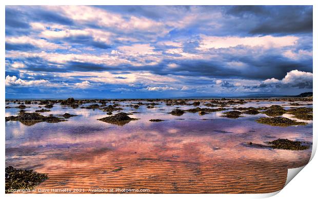 North Sea Reflections 2 Print by Dave Harnetty