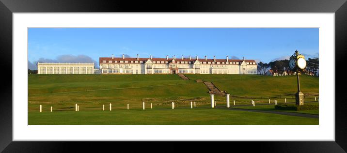 Turnberry Hotel in low winter sun Framed Mounted Print by Allan Durward Photography