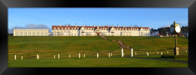 Turnberry Hotel in low winter sun Framed Print by Allan Durward Photography