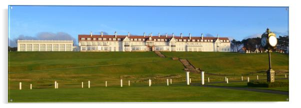 Turnberry Hotel in low winter sun Acrylic by Allan Durward Photography