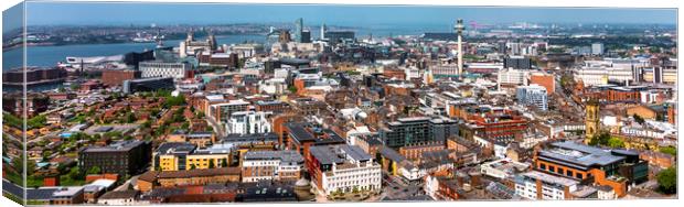 Liverpool from above Canvas Print by Kevin Elias