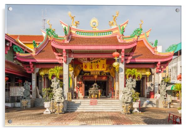 The Jui Tui Chinese shrine.  Acrylic by Kevin Hellon
