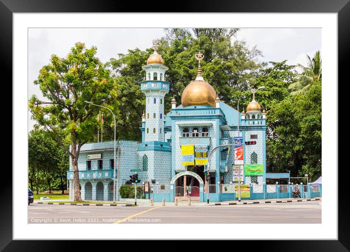 Malabar Muslim mosque Framed Mounted Print by Kevin Hellon