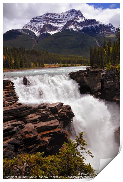 Athabasca Falls Print by PhotOvation-Akshay Thaker