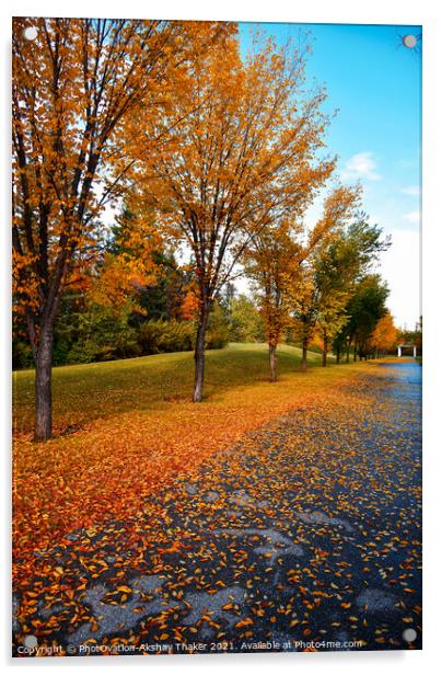 Beautiful Autumn or fall colors landscapes in Canada Acrylic by PhotOvation-Akshay Thaker