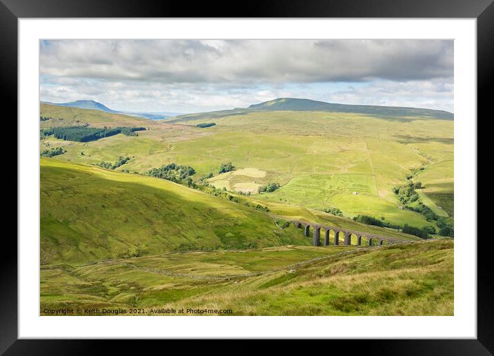 Yorkshire Dales Landscape Framed Mounted Print by Keith Douglas