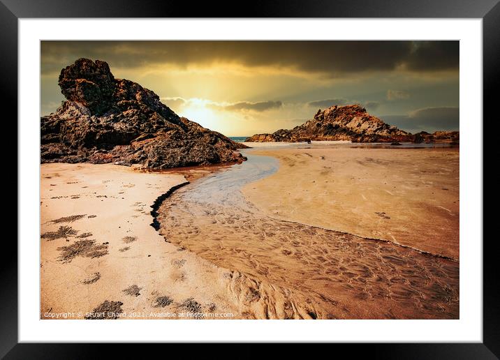Tropical sunset and coastline in Goa Framed Mounted Print by Travel and Pixels 