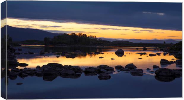 Loch Ba Sunrise, Rannoch Moor, Scotland. Canvas Print by Tommy Dickson