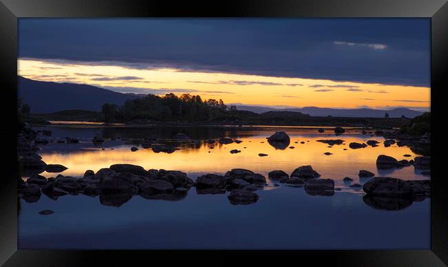 Loch Ba Sunrise, Rannoch Moor, Scotland. Framed Print by Tommy Dickson