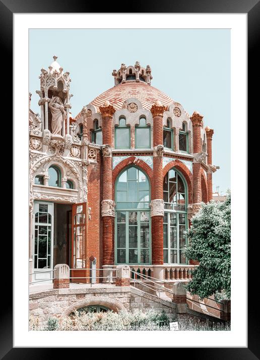 Barcelona Architecture Print, Sant Pau Hospital Framed Mounted Print by Radu Bercan