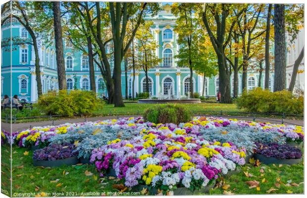 Winter Palace Gardens, St Petersburg Canvas Print by Jim Monk