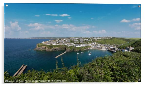 Port Isaac, Cornwall  Acrylic by Brian Pierce