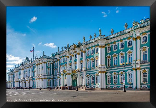 The Winter Palace, St Petersburg Framed Print by Jim Monk