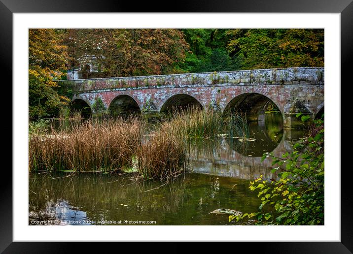 Bridge over the Stour, Blandford Forum Framed Mounted Print by Jim Monk