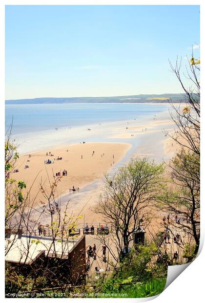 Muston Sands at Filey in Yorkshire. Print by john hill