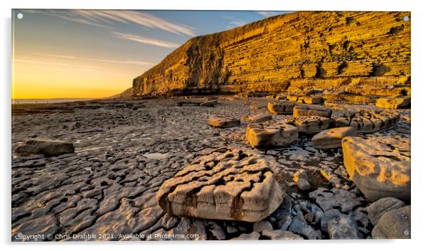Dunraven Bay Acrylic by Chris Drabble