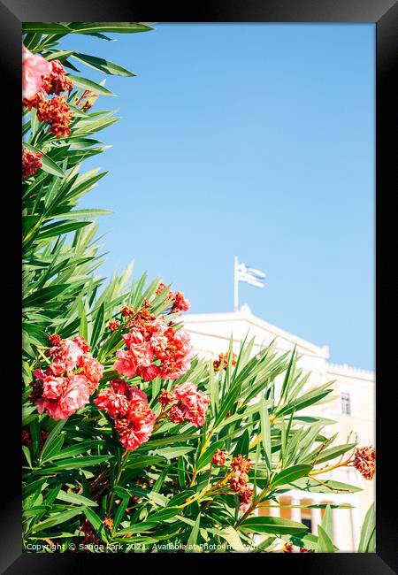Greek Parliament in Athens Framed Print by Sanga Park