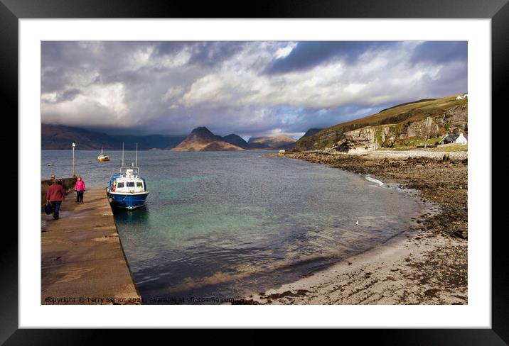 Boat Trip, Elgol to Loch Coruisk, Isle of Skye Framed Mounted Print by Terry Senior