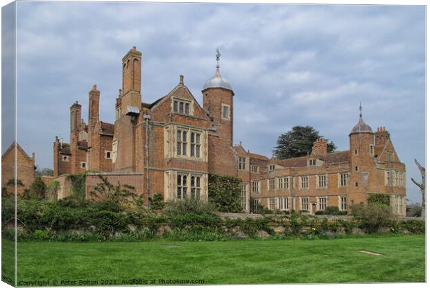 Kentwell Hall, Long Melford, Suffolk, UK Canvas Print by Peter Bolton