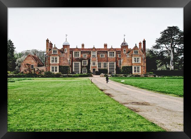 Kentwell Hall, Long Melford, Suffolk, UK Framed Print by Peter Bolton