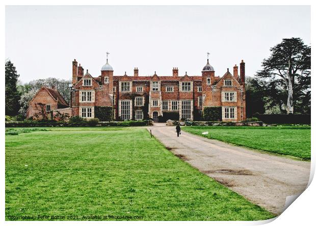 Kentwell Hall, Long Melford, Suffolk, UK Print by Peter Bolton