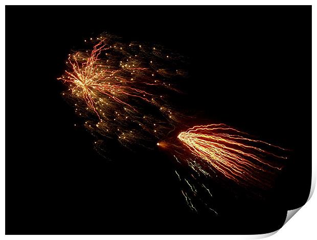 Fireworks Print by Sarah Couzens