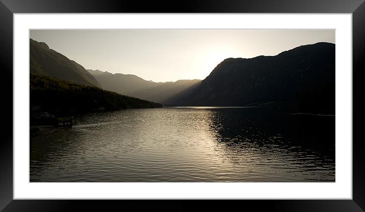 Alpine rays of light Framed Mounted Print by Ian Middleton