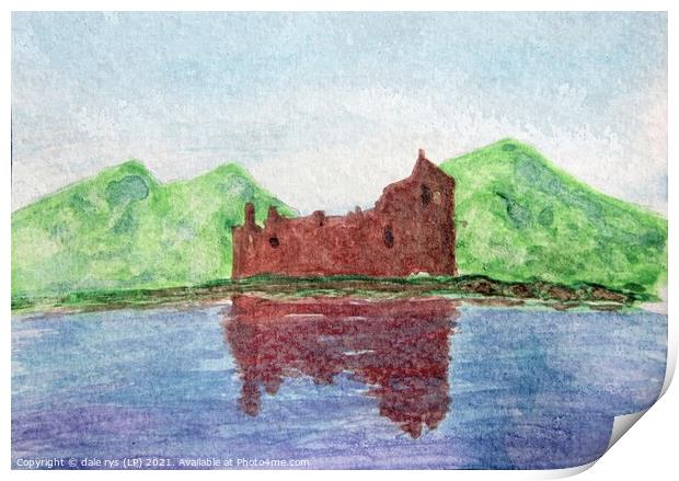 Kilchurn Castle Print by dale rys (LP)