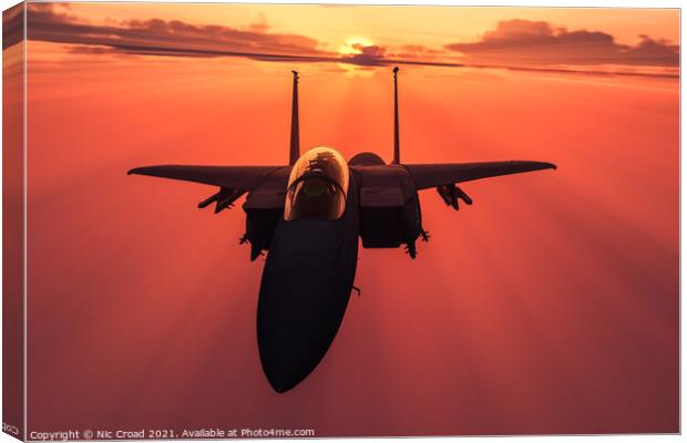 McDonnell Douglas F-15E Strike Eagle Canvas Print by Nic Croad