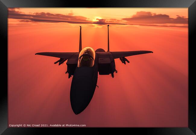 McDonnell Douglas F-15E Strike Eagle Framed Print by Nic Croad