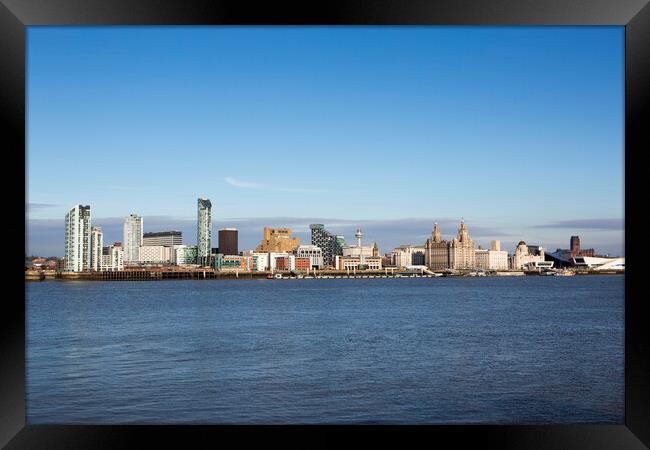Liverpool Skyline Framed Print by David Hare