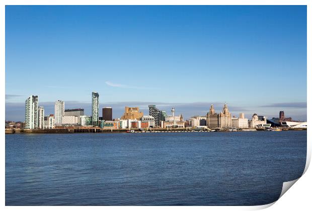 Liverpool Skyline Print by David Hare