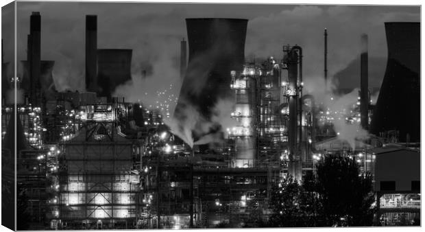 Industry in Black And White Canvas Print by Tommy Dickson