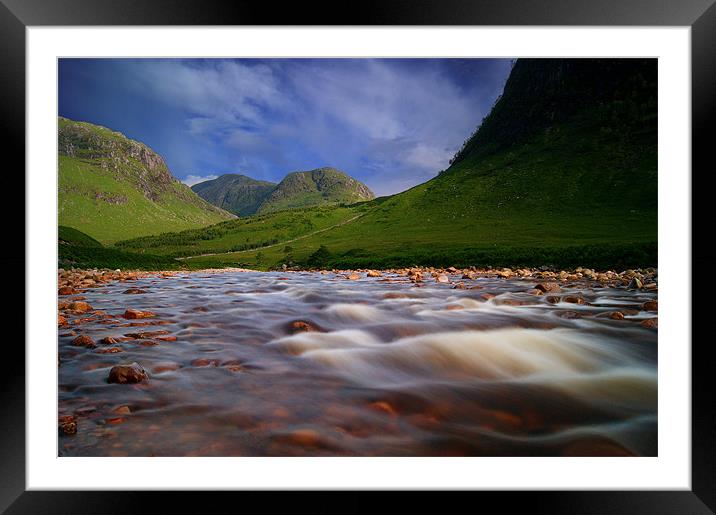 River to loch Etive Framed Mounted Print by Keith Thorburn EFIAP/b