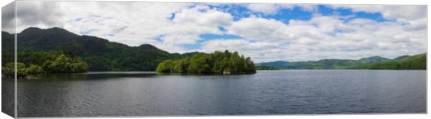 Loch Katrine Panorama Canvas Print by Tommy Dickson