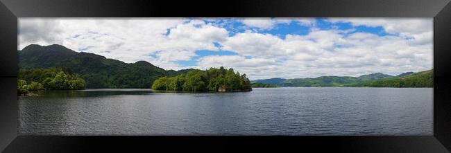 Loch Katrine Panorama Framed Print by Tommy Dickson