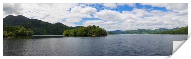Loch Katrine Panorama Print by Tommy Dickson