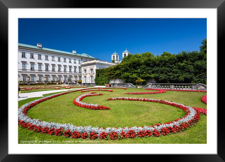 Mirabell Palace and Gardens, Salzburg  Framed Mounted Print by Jim Monk